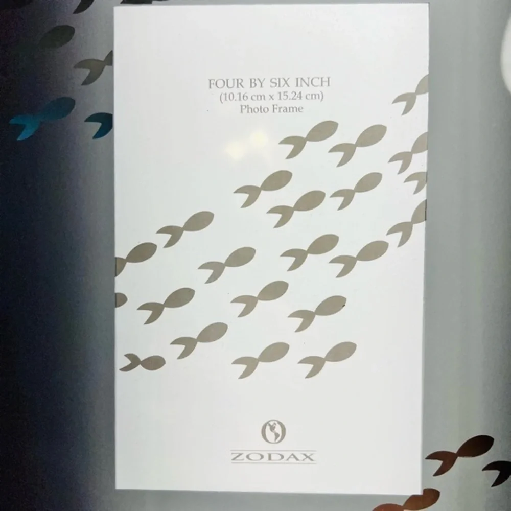 Zodax Modern Glass 8 X 10 Photo Frame Beautiful Hard To Find!